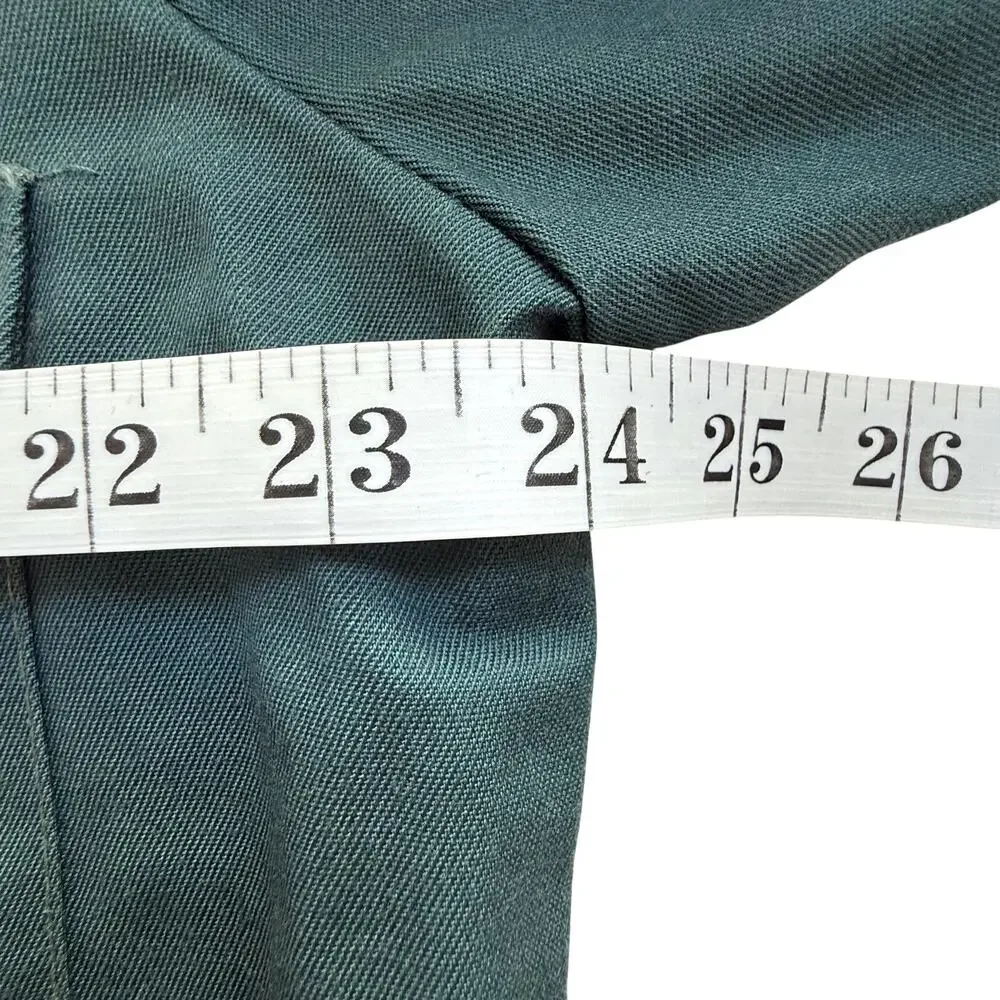 VTG 70s Setlowear Work Jacket Mens M L Green Utility Military Space Mission USA